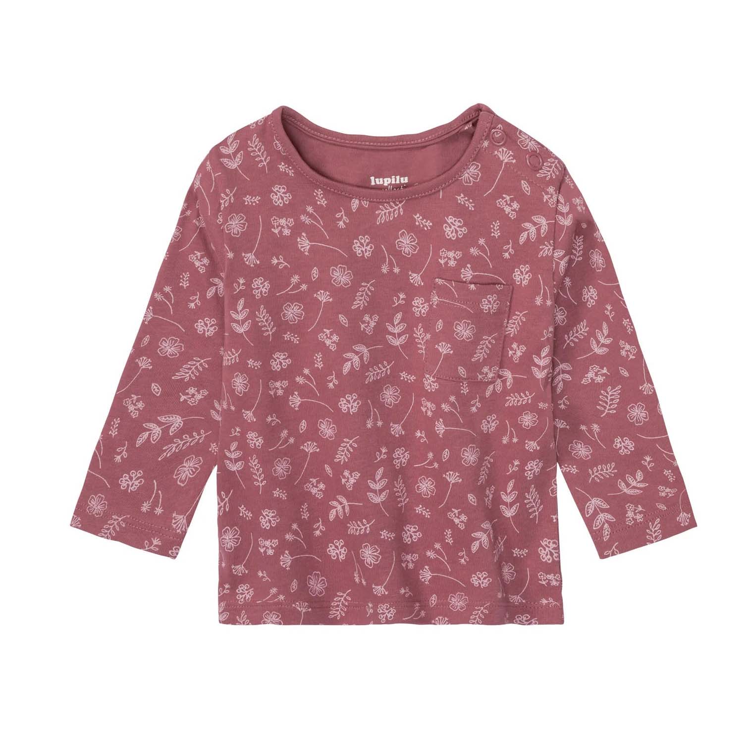تی شرت آستین بلند نوزادی لوپیلو مدل گل دار 2024 مجموعه دو عددی -  - 2