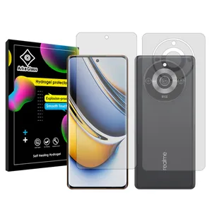 Arka Glass Tough model transparent screen protector suitable for Realme 11 Pro Plus mobile phone along with the back of the phone protector