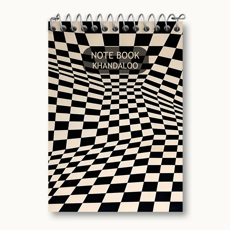 دفتر یادداشت 50 برگ خندالو طرح چهارخونه کد N2741