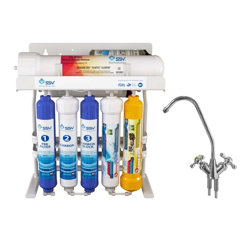 دستگاه تصفیه آب اس اس وی مدل PureLine 2W X810  به همراه شیر تصفیه آب کد 01