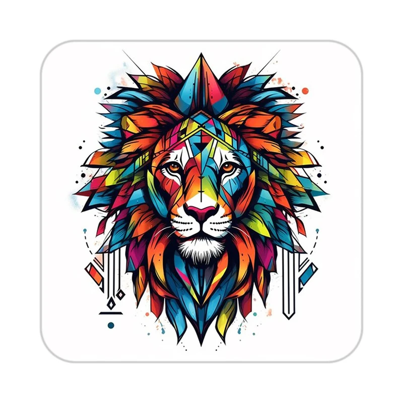 زیر لیوانی کاکتی طرح شیر مدل mp23324