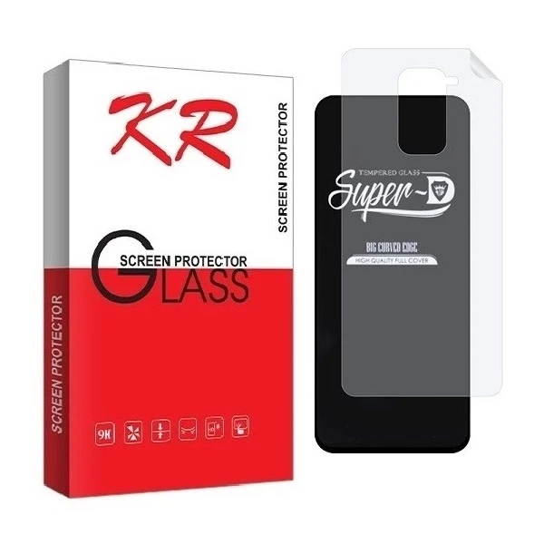 محافظ صفحه نمایش کی آر مدل 2SN مناسب برای گوشی موبایل شیائومی Redmi Note 9 به همراه محافظ پشت گوشی