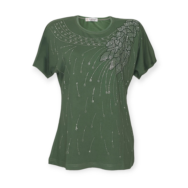 بلوز آستین کوتاه زنانه مدل 7566