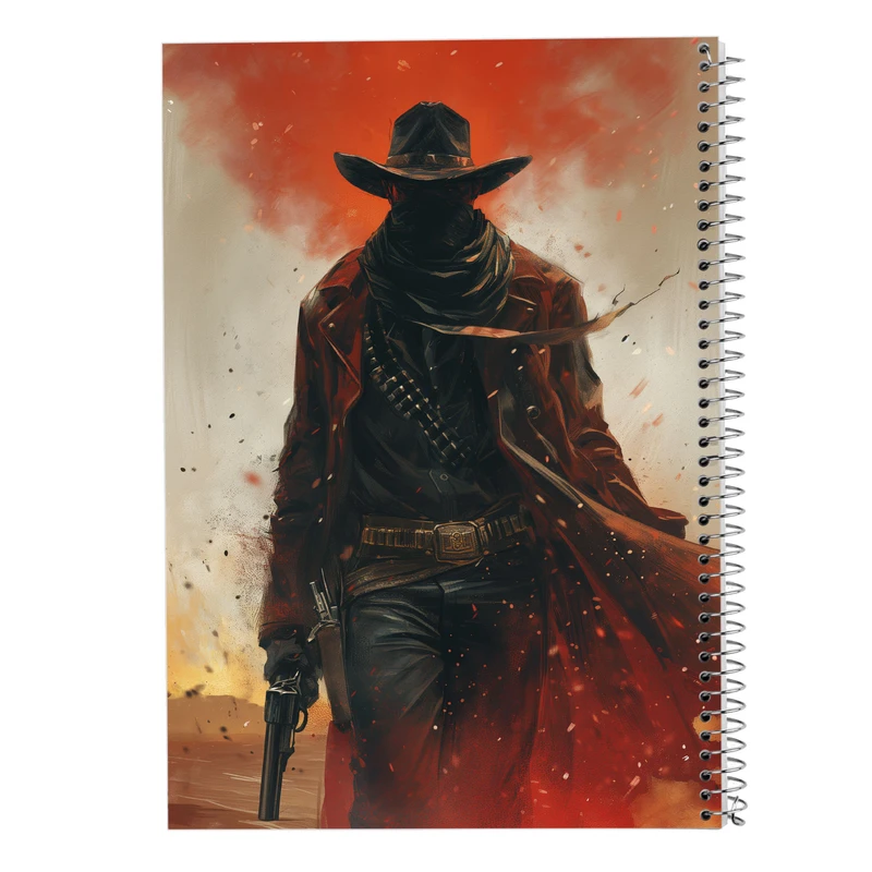 دفتر مشق 100 برگ مدوپد مدل رد دد red dead کد DF13533