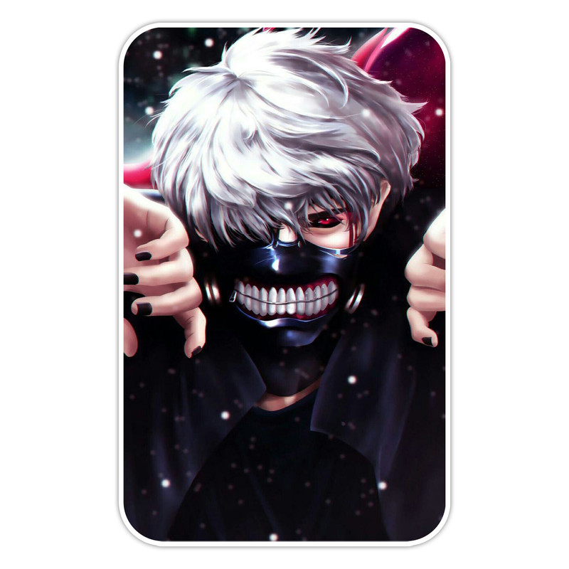 استیکر لپ تاپ و موبایل گوفی طرح انیمه توکیو غول مدل kaneki s3