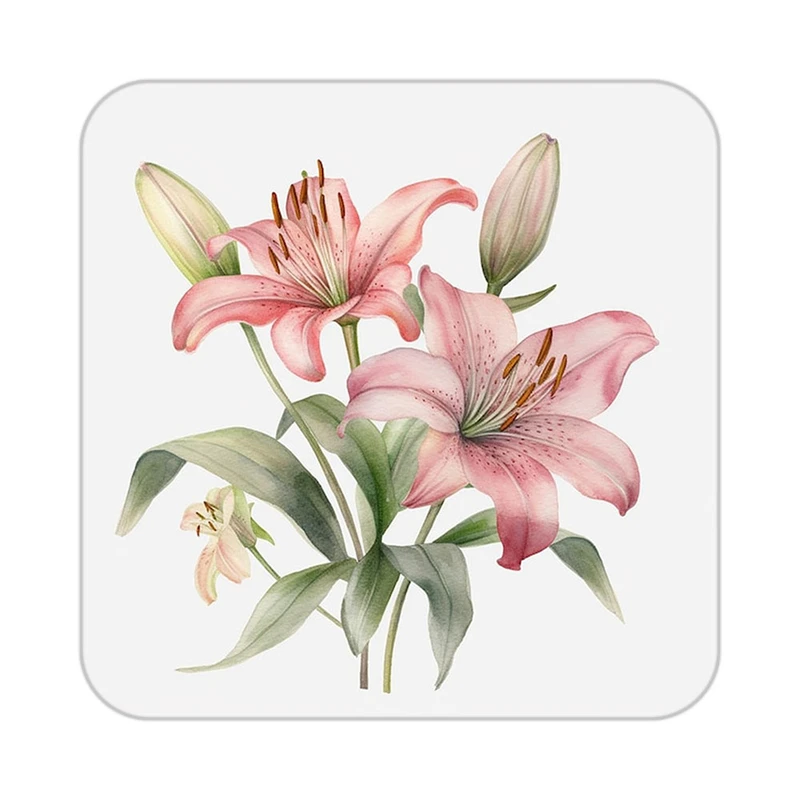 زیر لیوانی کاکتی طرح گل مدل mp19611