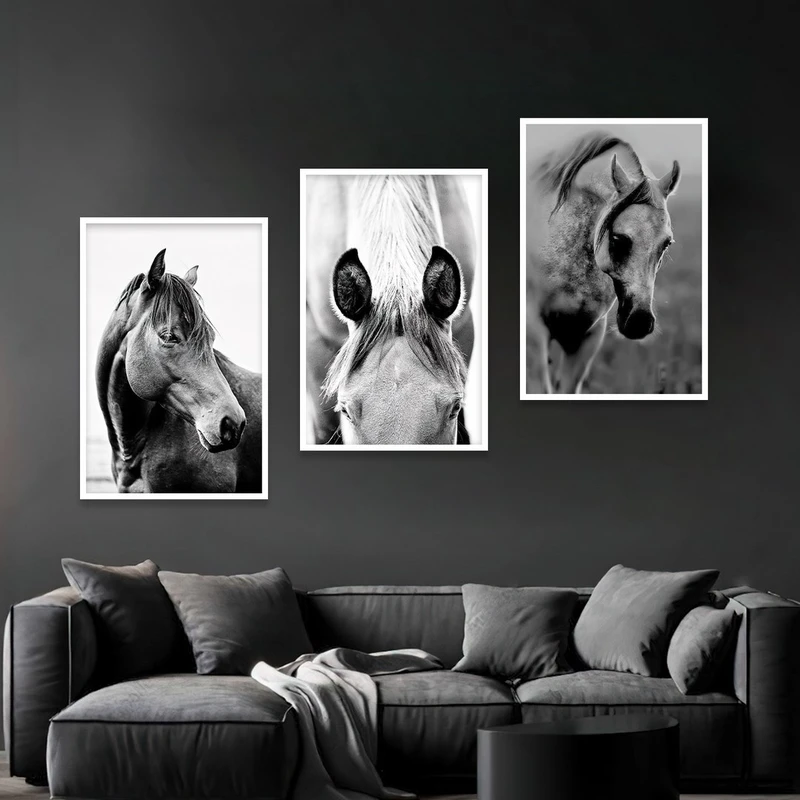 تابلو بکلیت طرح اسب مدل شاین اکلیلی W-1115 مجموعه 3 عددی