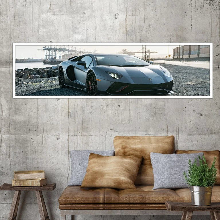 تابلو بکلیت طرح اتومبیل ماشین لامبورگینی مدل کشیده W-7867