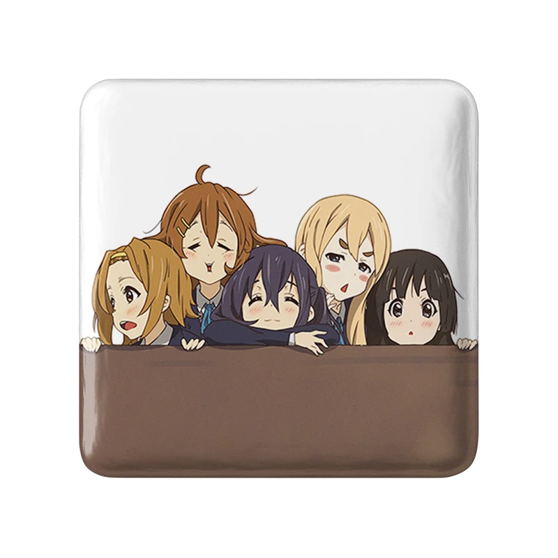 مگنت خندالو طرح انیمه كي اون (K On) مدل مربعی کد 34187