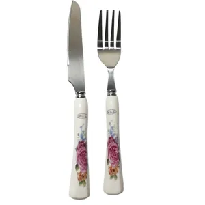 سرویس کارد و چنگال ام جی اس مدل flower  بسته 12 عددی