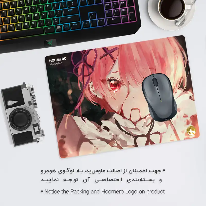 ماوس پد هومرو طرح انیمه ReZERO مدل A2024