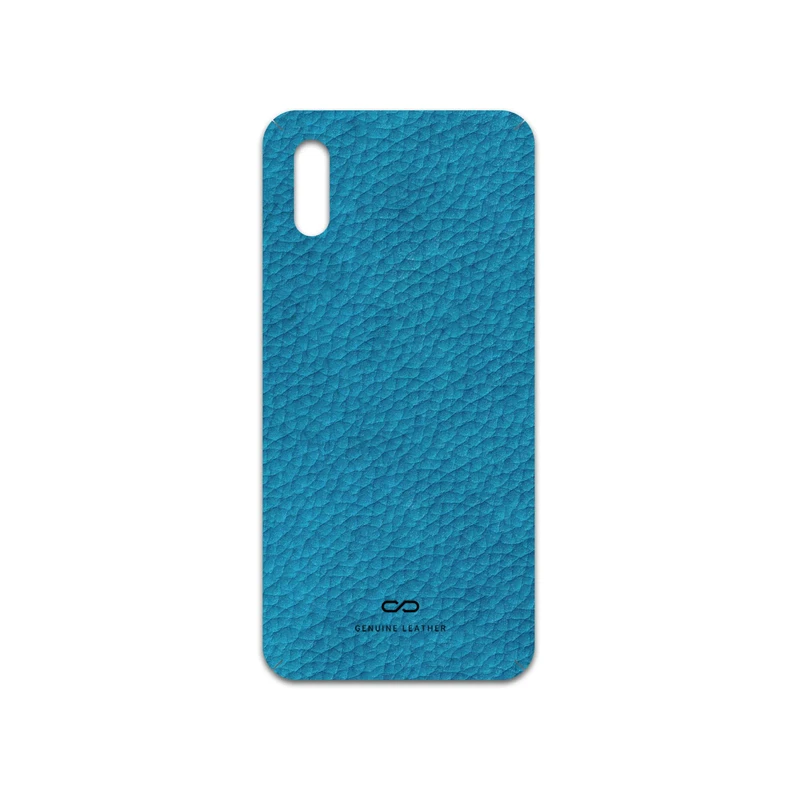 برچسب پوششی ماهوت مدل Blue-Leather مناسب برای گوشی موبایل شیائومی Redmi 9i Sport