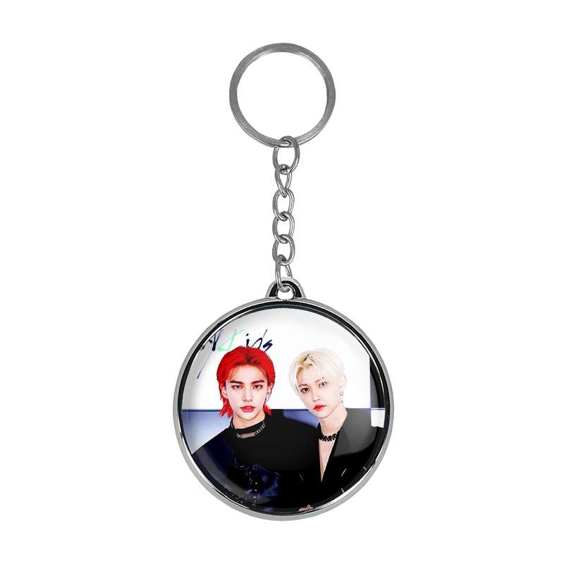 جاکلیدی خندالو طرح فلیکس و هیونجین گروه استری کیدز Stary Kids مدل دوطرفه کد 1691016903