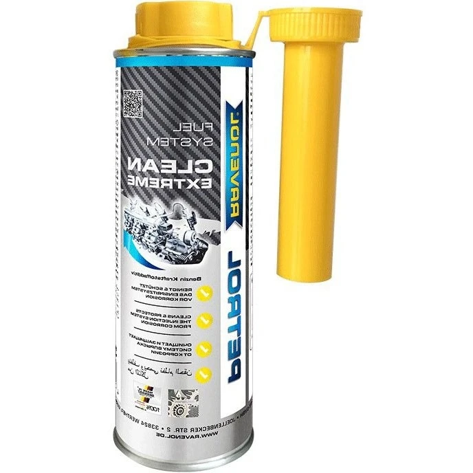 مکمل بنزین تمیزکننده سیستم سوخت راونول مدل CLEAN EXTREME حجم 300 میلی لیتر