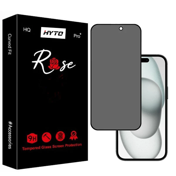 محافظ صفحه نمایش حریم شخصی هیتو مدل Rose Privacy Guard مناسب برای گوشی موبایل اپل iphone 15