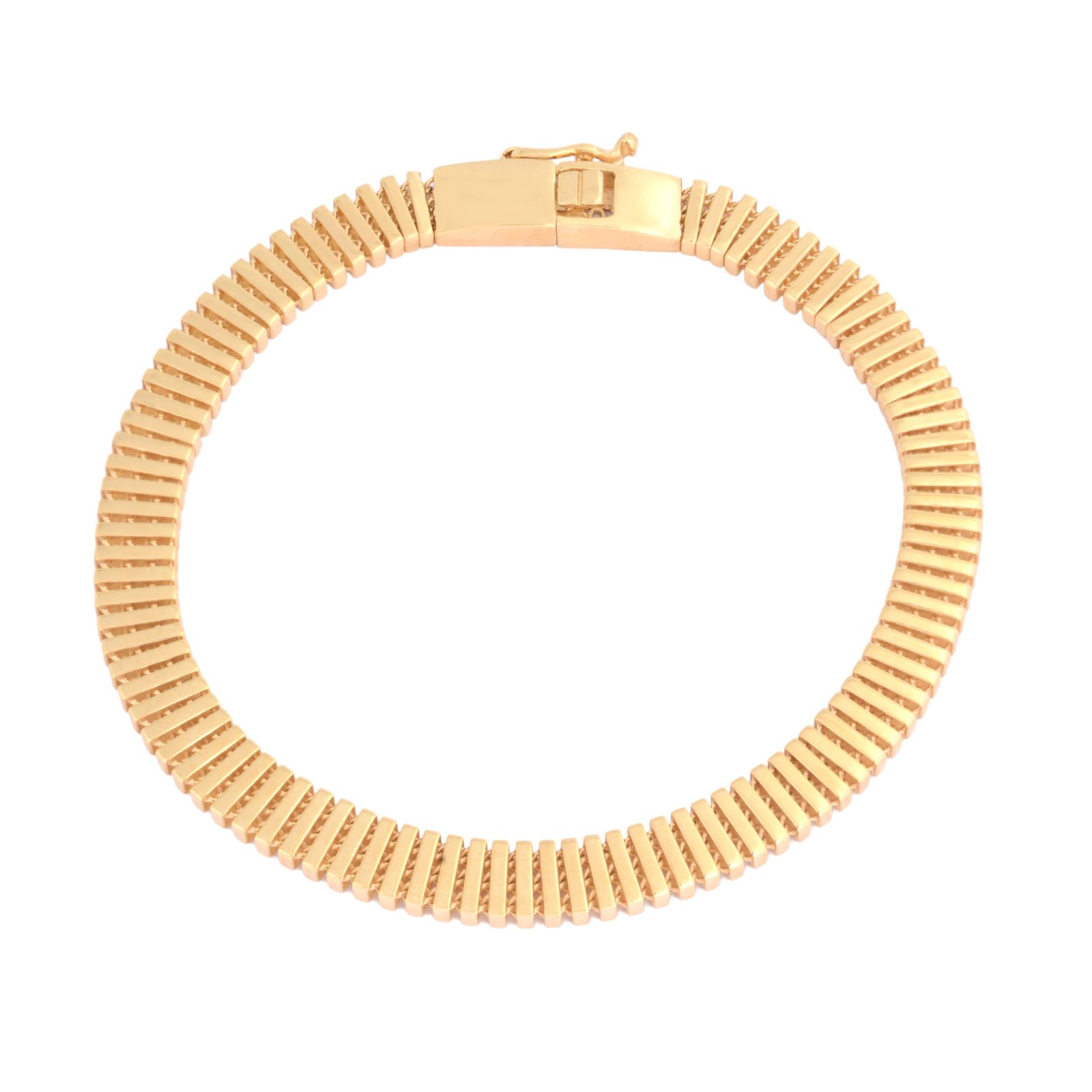 دستبند طلا 18 عیار زنانه طلای مستجابی  کد 6762 -  - 1