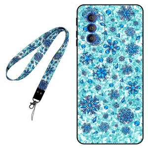 Megafone Snow Flake 0014 Cover For Motorola Moto G51 5G Mobile Neckband