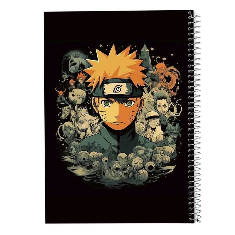 دفتر ژورنال نویسی 50 برگ مدوپد مدل نقطه ای طرح نارتو narto کد DF10577