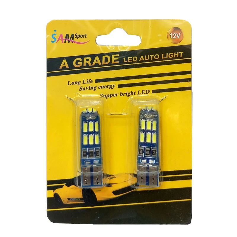 لامپ ال ای دی خودرو سام مدل 15COB مجموعه دو عددی