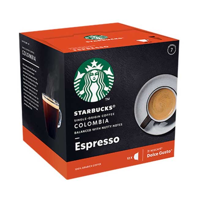 کپسول قهوه کلومبیا دولچه گوستو استارباکس بسته 12 عددی 