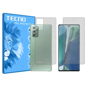 Matte tecno screen protector, HyMTT model, suitable for Samsung Galaxy Note 20 mobile phone, along with the back of the phone