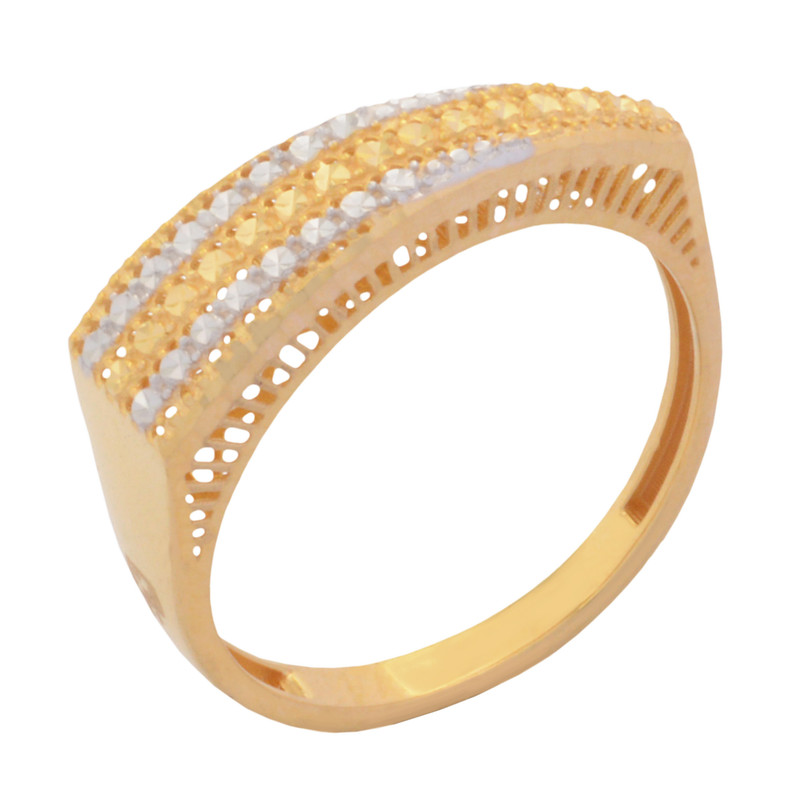 انگشتر طلا 18 عیار زنانه طلای مستجابی مدل آوا کد 5641879-55