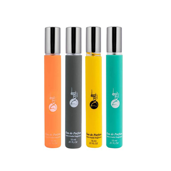 عطر جیبی دکلت مدل 279 حجم 15 میلی لیتر مجموعه 4 عددی