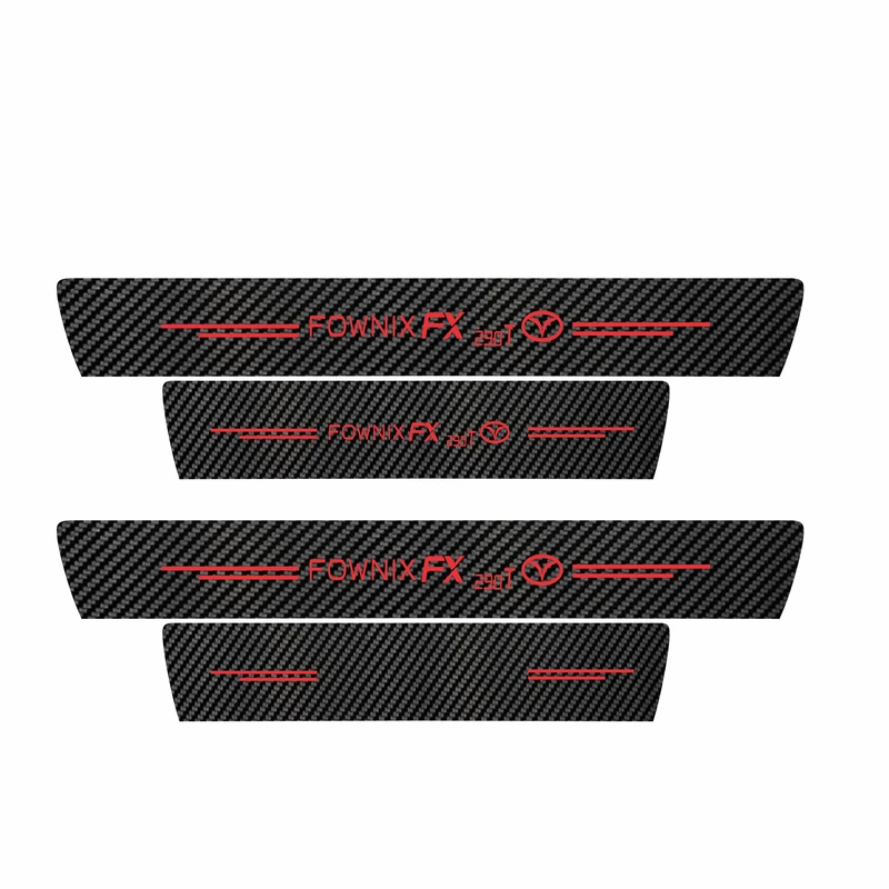 برچسب پارکابی خودرو سولگی مدل کربن کد J039 مناسب برای فونیکس اف ایکس بسته 4 عددی