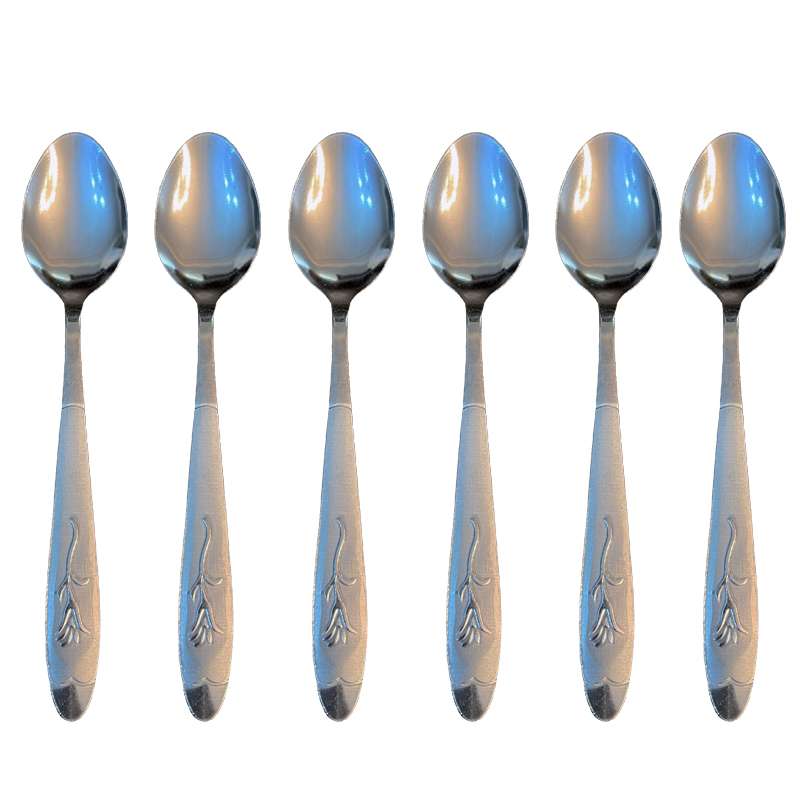 قاشق چای خوری مدل mhdn بسته 6 عددی قاشق چای خوری مدل mhdn بسته 6 عددی
