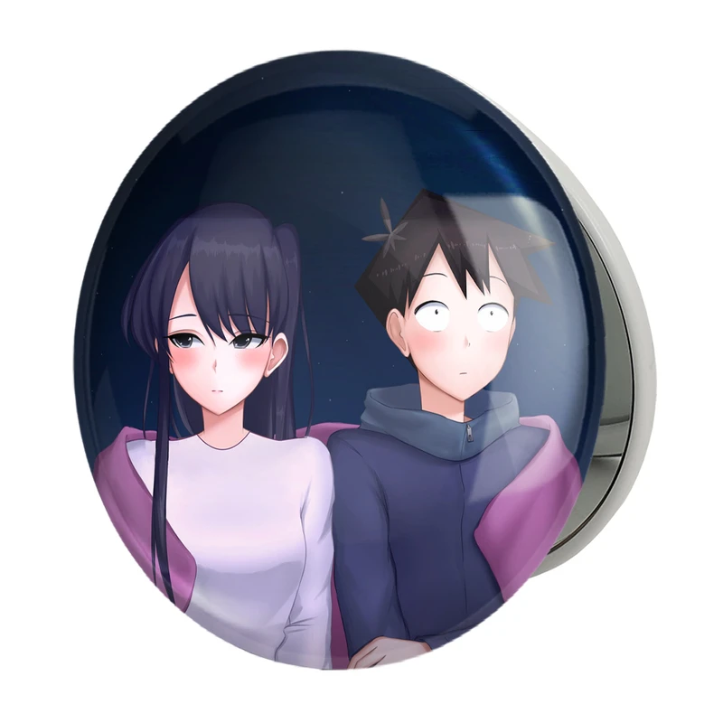 آینه جیبی خندالو طرح تادانو انیمه کومی سان مدل تاشو کد 16067 