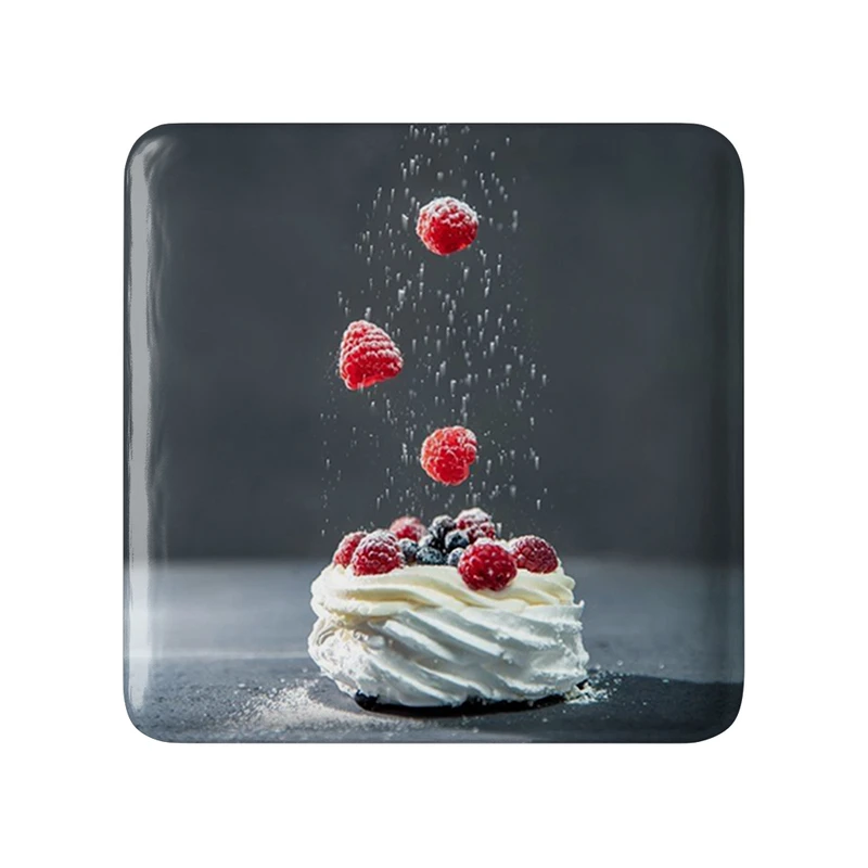 مگنت خندالو طرح شیرینی جات مدل مربعی کد 31152