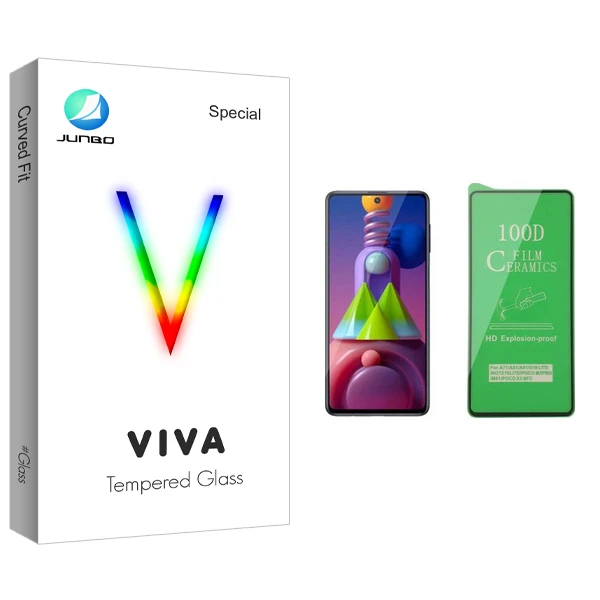 محافظ صفحه نمایش سرامیکی جانبو مدل Viva Glass مناسب برای گوشی موبایل سامسونگ Galaxy M51