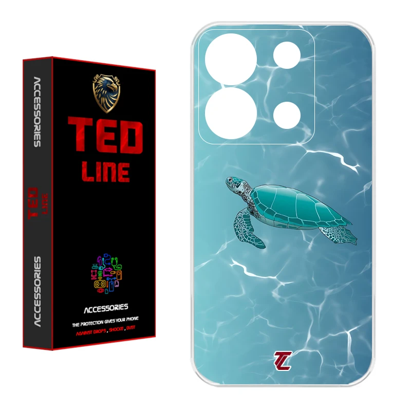 کاور تد لاین طرح لاک پشت کد 1100 مناسب برای گوشی موبایل شیائومی Redmi Note 13 Pro 5G / Poco X6