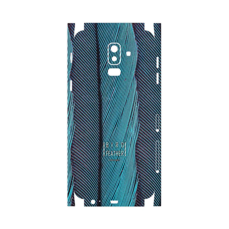 برچسب پوششی ماهوت مدل Turquoise feathers-FullSkin مناسب برای گوشی موبایل سامسونگ Galaxy J8