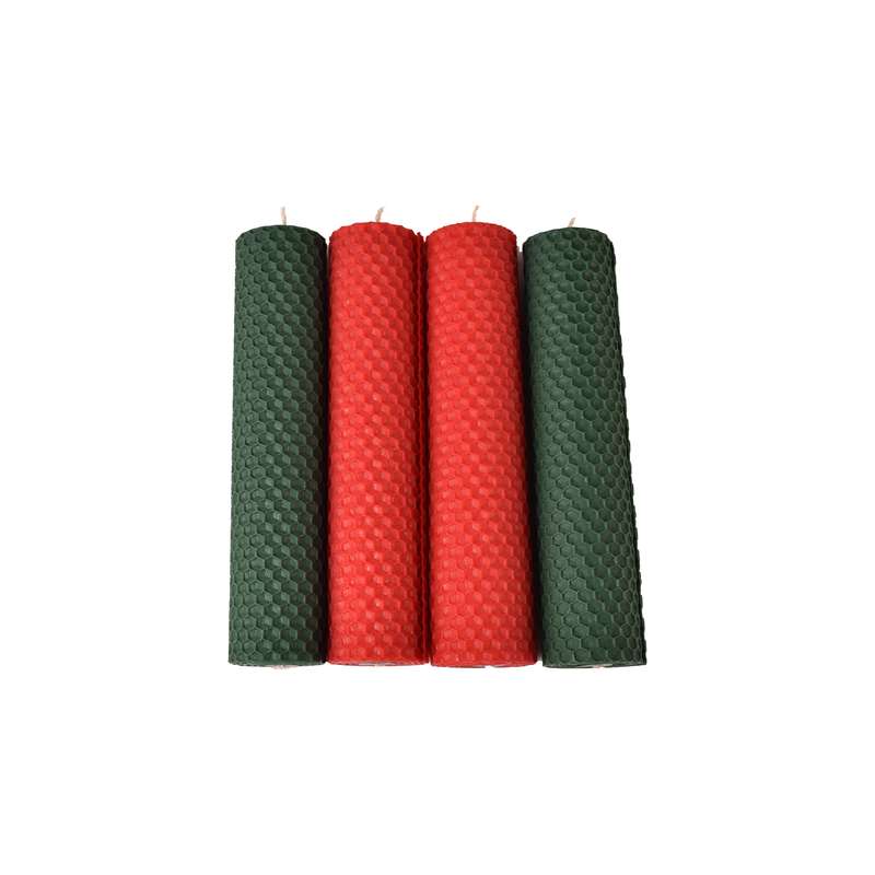 شمع بیزوکس مدل تم یلدا مجموعه 4 عددی