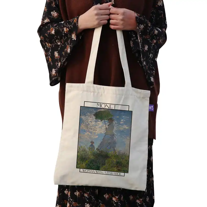 ساک دستی ترمه طراحان ایده مدل زنی با یک چت آفتابی از مونه کد 0187 - S