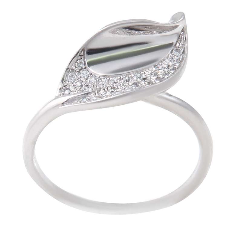 انگشتر نقره زنانه بازرگانی میلادی مدل فانتزی کد AWR_779