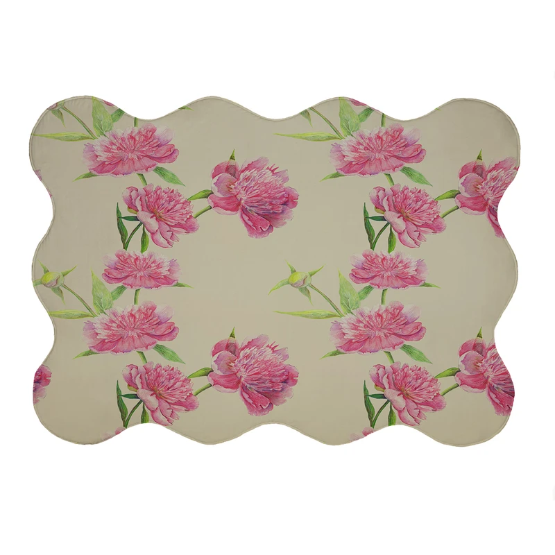 پادری مدل دالبر طرح گل کد 5887 سایز 80x110 سانتی متر 