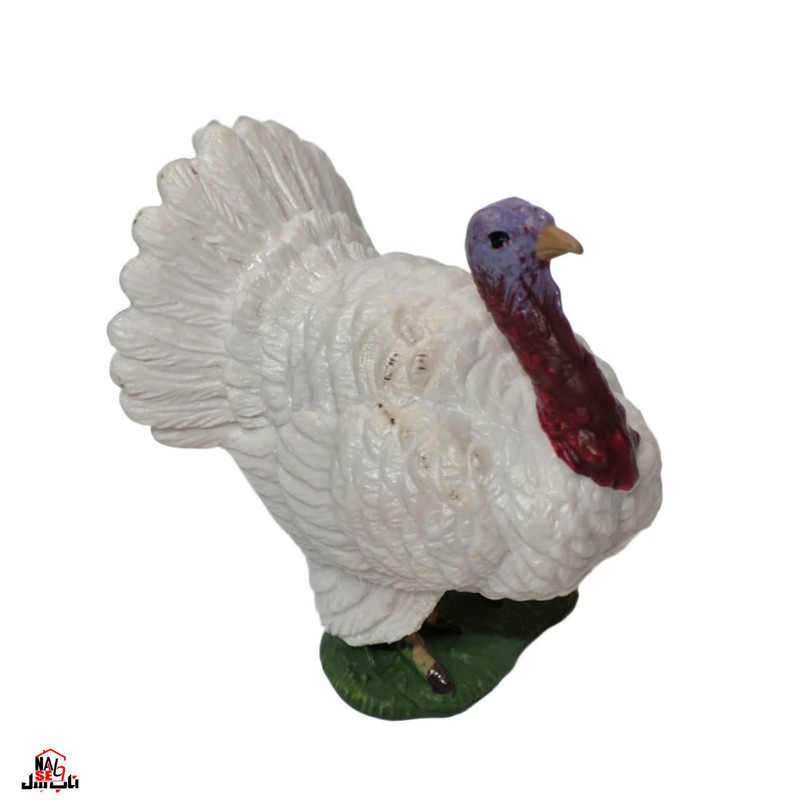 فیگور ناب سل مدل بوقلمون کد WHITE TURKEY NAAB024 ارتفاع 5 سانتی متر