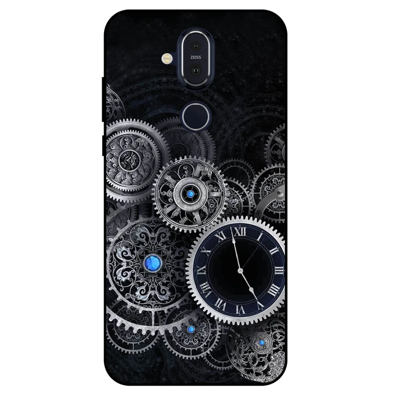 کاور مگافون طرح ساعت مدل 8161 مناسب برای گوشی موبایل نوکیا 8.1 / X7     