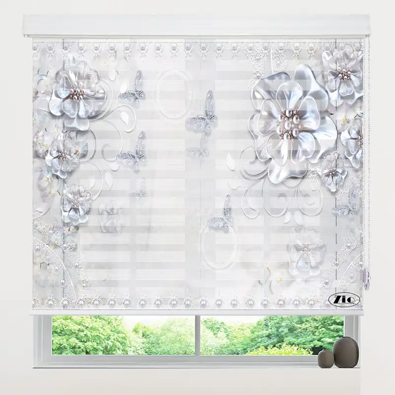 پرده زبرا زیو مدل 3D-1045 سایز 100x150 سانتی متر