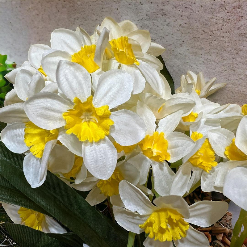 گل مصنوعی مدل بوته نرگس 5 شاخه