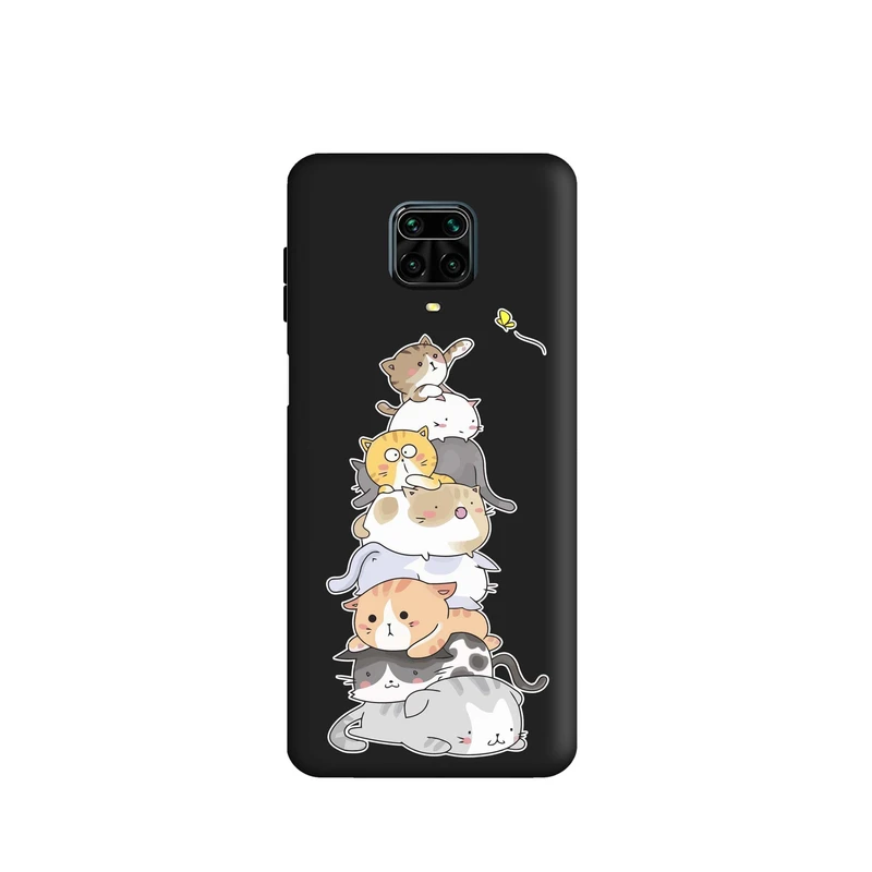 کاور قاب گوشی طرح گربه بامزه دخترانه کد k1230 مناسب برای گوشی موبایل شیائومی Redmi Note 9S / Redmi Note 9 Pro