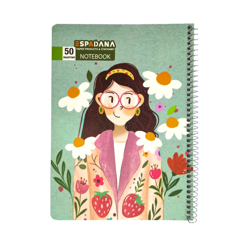 دفتر نقاشی 50 برگ اسپادانا مدل آرتا طرح فانتزی کد 1705