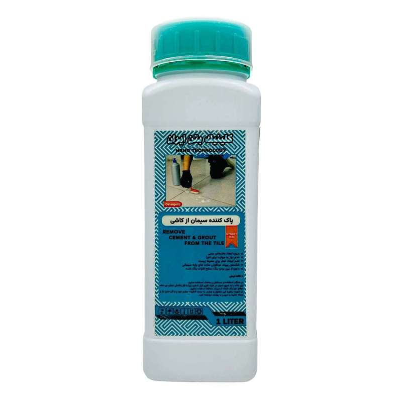 محلول پاک کننده سیمان از کاشی و سرامیک کلینیک بتن ایران مدل MTODET-1000 حجم 1000 میلی لیتر