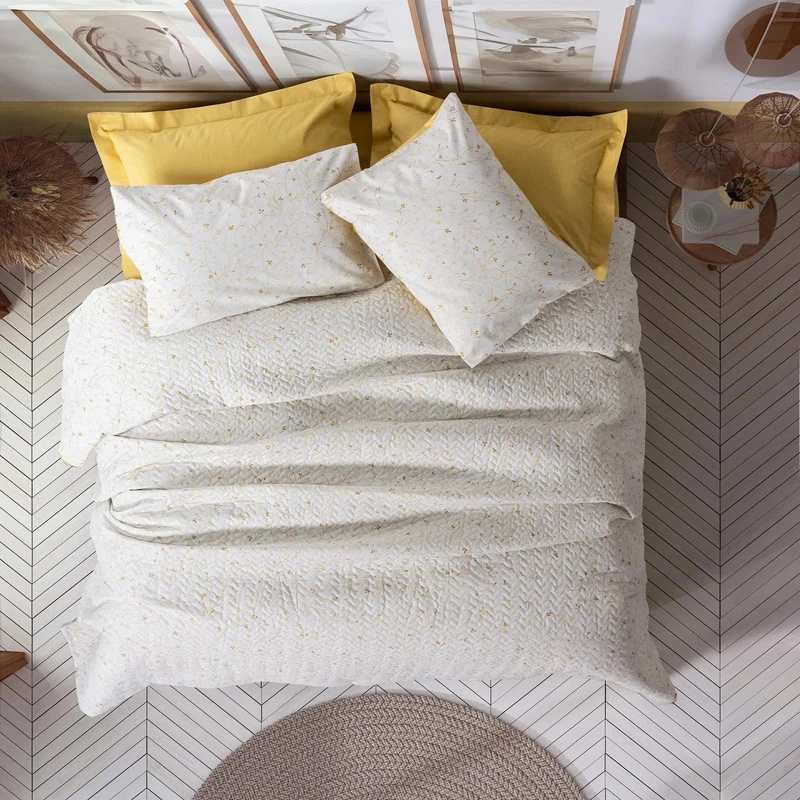 سرویس روتختی دو نفره 4 تکه کاتن باکس مدل Complete Set Petite Tiny Hardal C.K+FTT