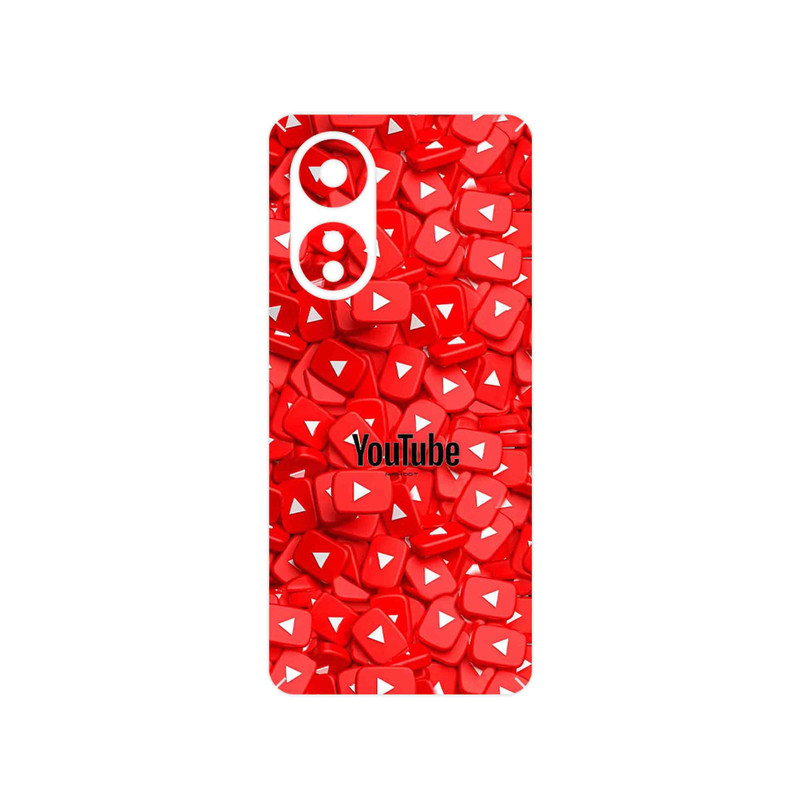 برچسب پوششی ماهوت مدل Youtube مناسب برای گوشی موبایل اپو A58 4G