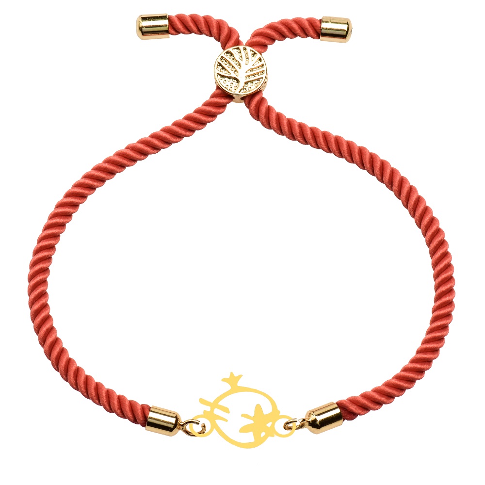 دستبند طلا 18 عیار زنانه کرابو طرح انار مدل kr101021