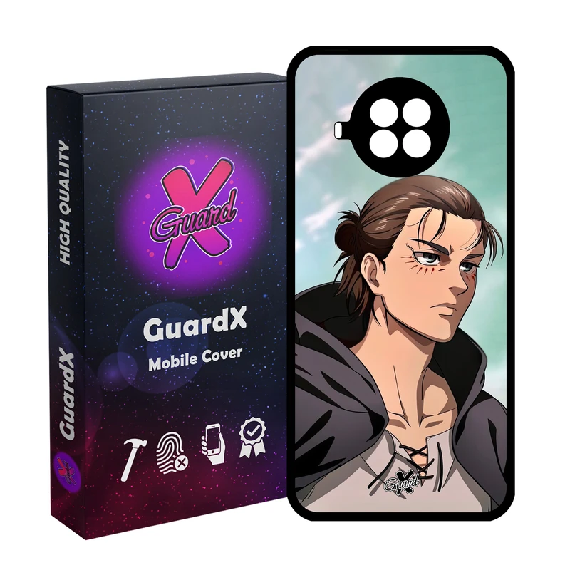 کاور گارد ایکس طرح Eren Yeager Anime مدل Glass10626 مناسب برای گوشی موبایل شیائومی  MI 10T Lite/Redmi Note 9 Pro 5G/10I 5G