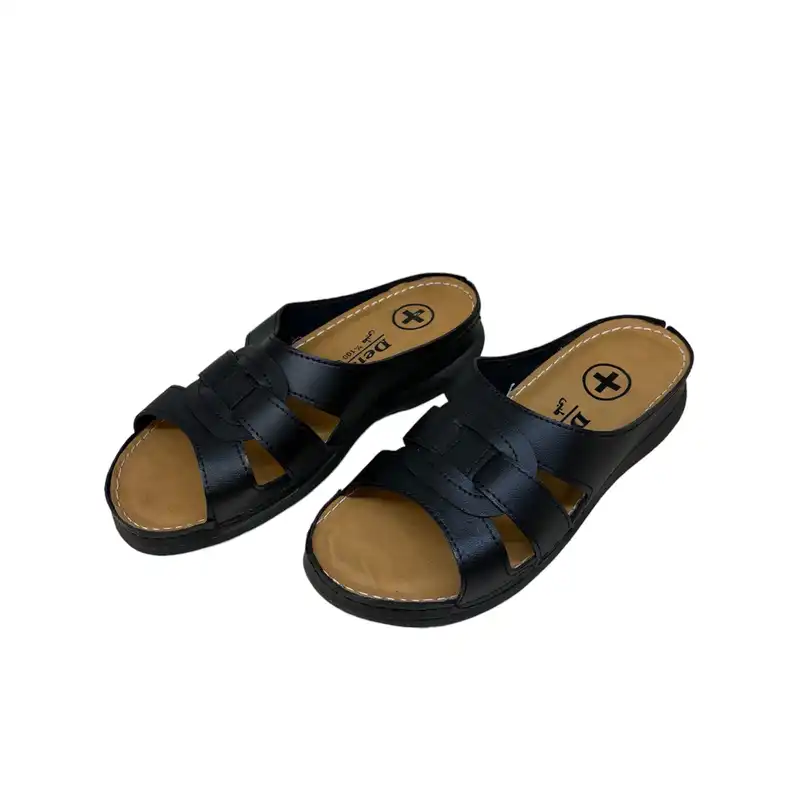 دمپایی زنانه مدل DZR 122 ZRB بیاله رنگ مشکی